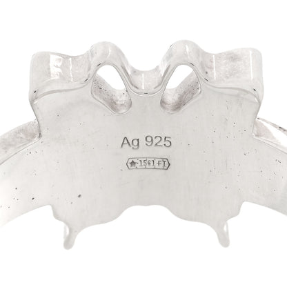 Gucci Sterling Silver Butterfly Band Ring 57 8 3 of 3