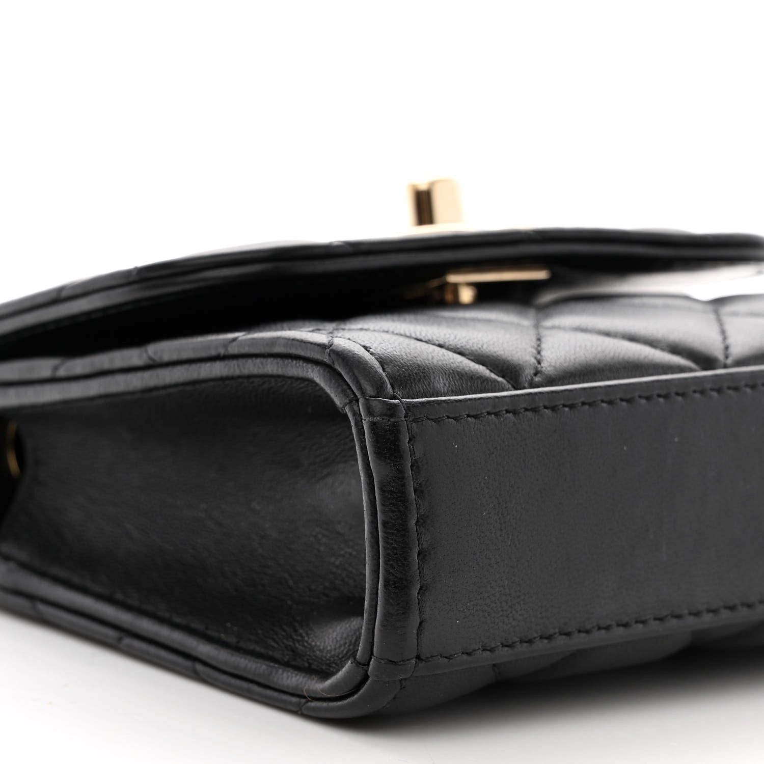 Chanel Lambskin Quilted Mini Trendy CC Chain Wallet Black 9 of 11