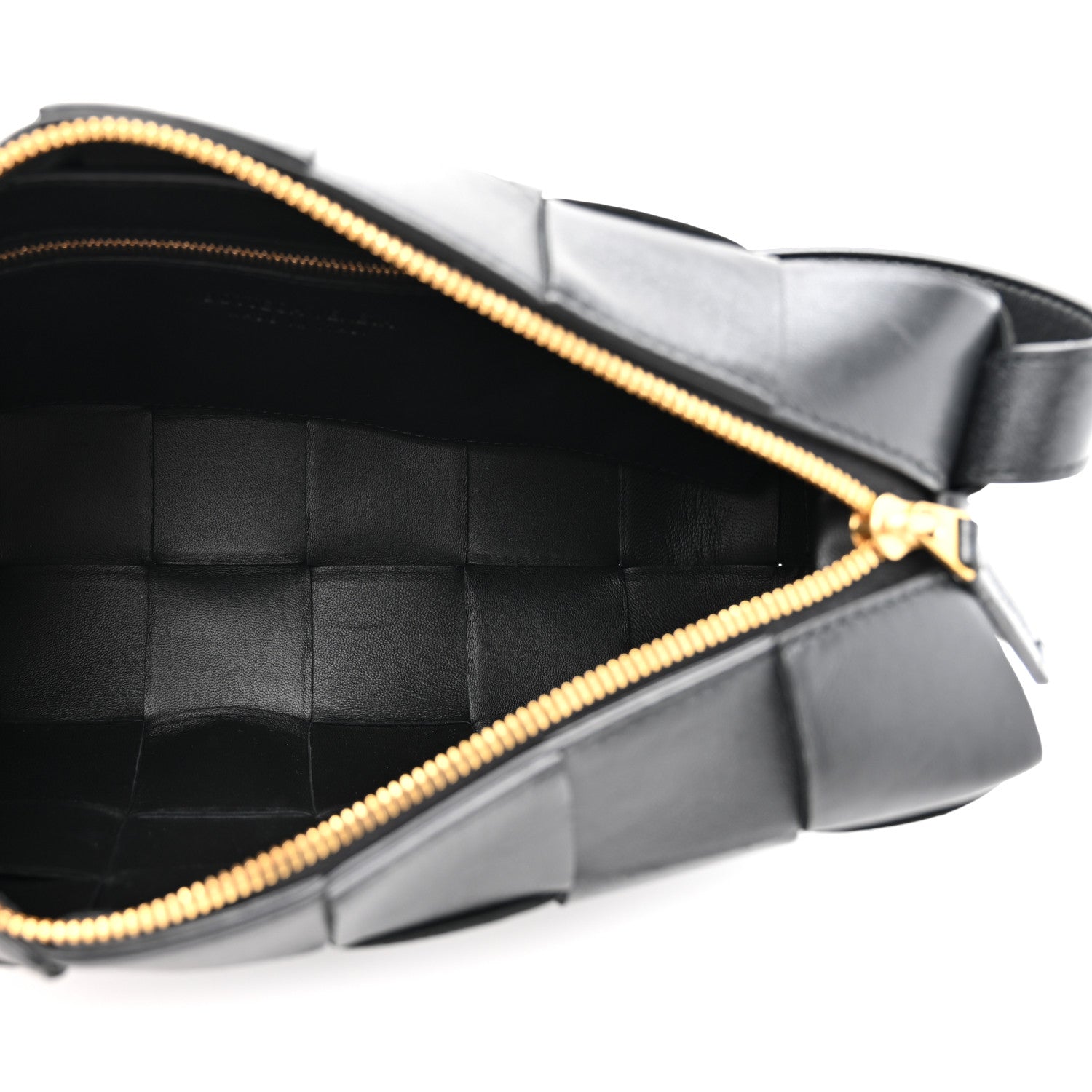 Bottega Veneta Lambskin Maxi Intrecciato Brick Cassette Bag Black 5 of 9