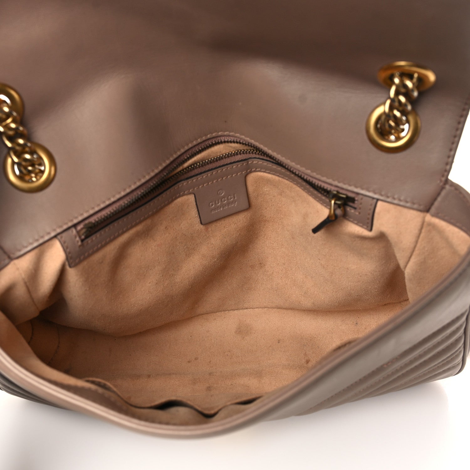 Gucci Calfskin Matelasse Medium GG Marmont Shoulder Bag Porcelain Rose 5 of 10