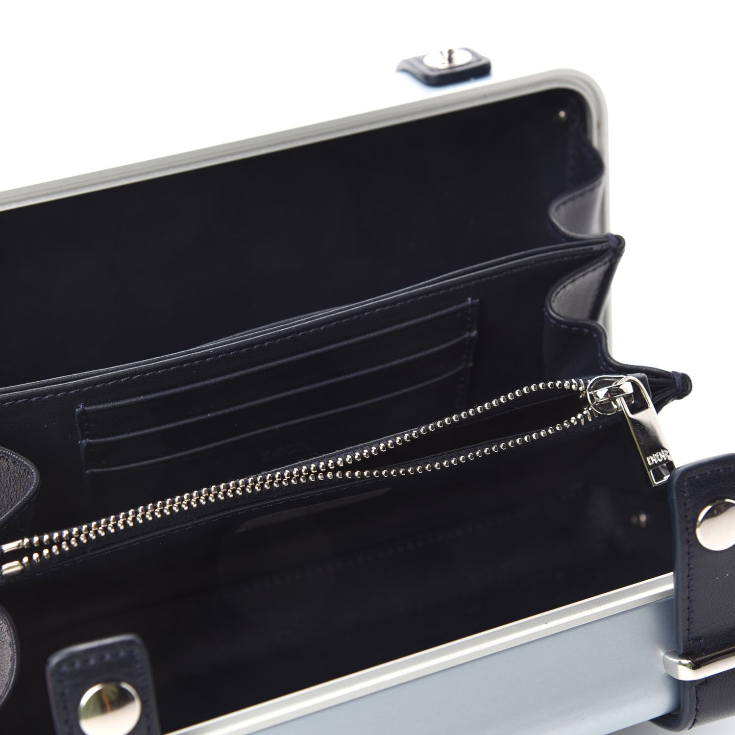 Christian Dior X RIMOWA Aluminum Personal Clutch On Strap Bleu 5 of 11