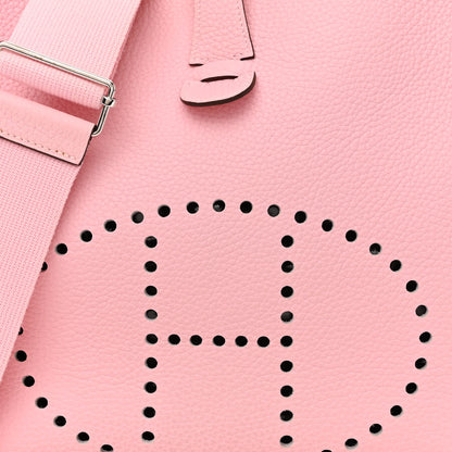 Hermes Taurillon Clemence Evelyne III GM Rose Sakura 8 of 11