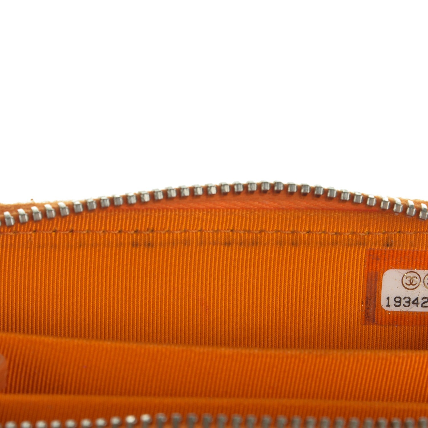 Chanel Patent Calfskin Quilted Zip Coin Purse Orange 9 of 9