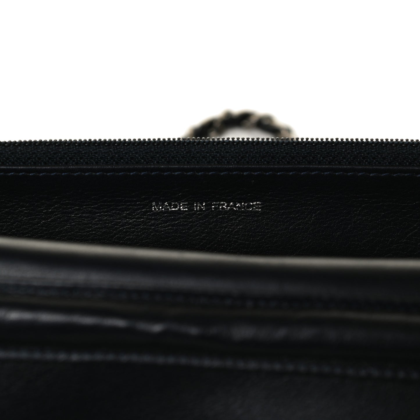 Aged Calfskin Quilted Reissue Wallet On Chain WOC Navy