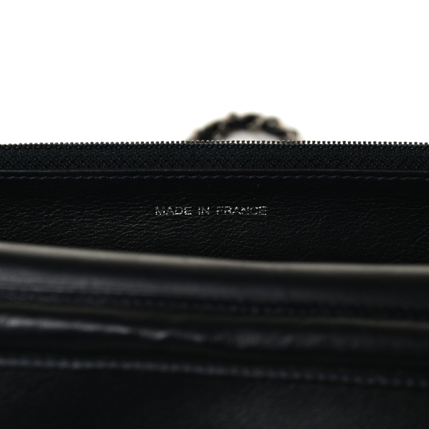 Chanel Aged Calfskin Quilted Reissue Wallet On Chain WOC Navy 7 of 15