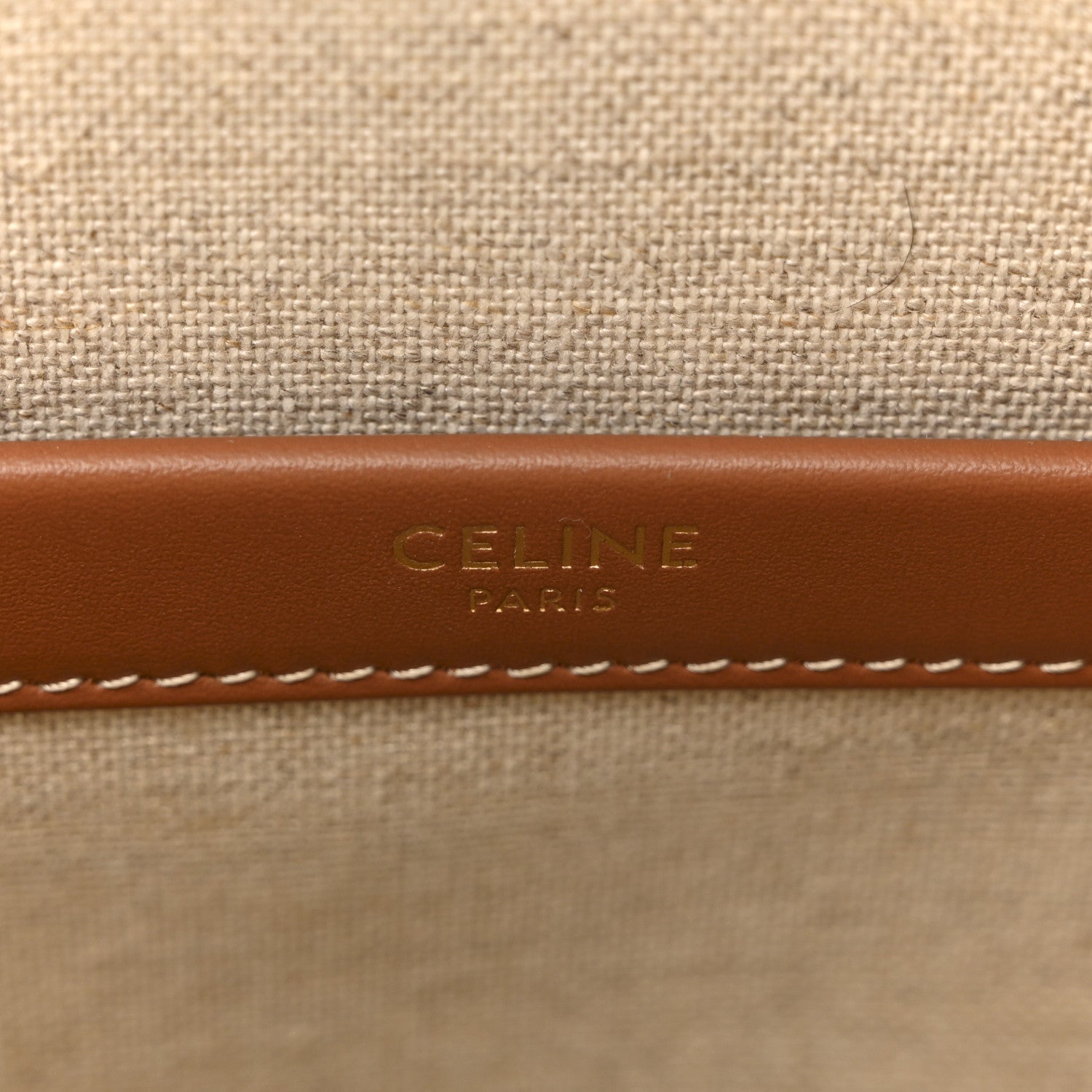 Celine Thais Triomphe All Over Small Cabas Beige Tan 6 of 11