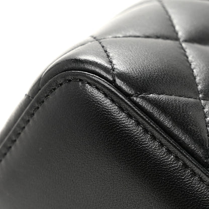 Chanel Lambskin Quilted Mini Pearl Crush Vanity Case With Chain Black 13 of 13