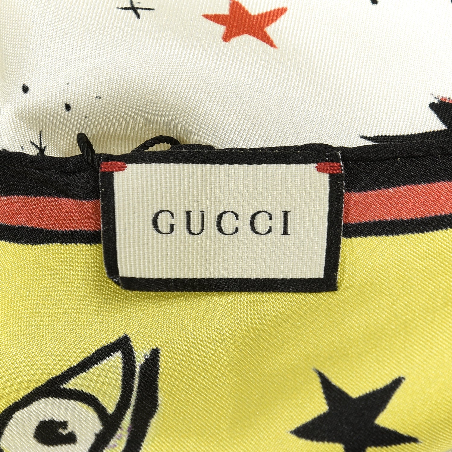 Gucci Silk Magician Print Square Scarf Multicolor 2 of 4
