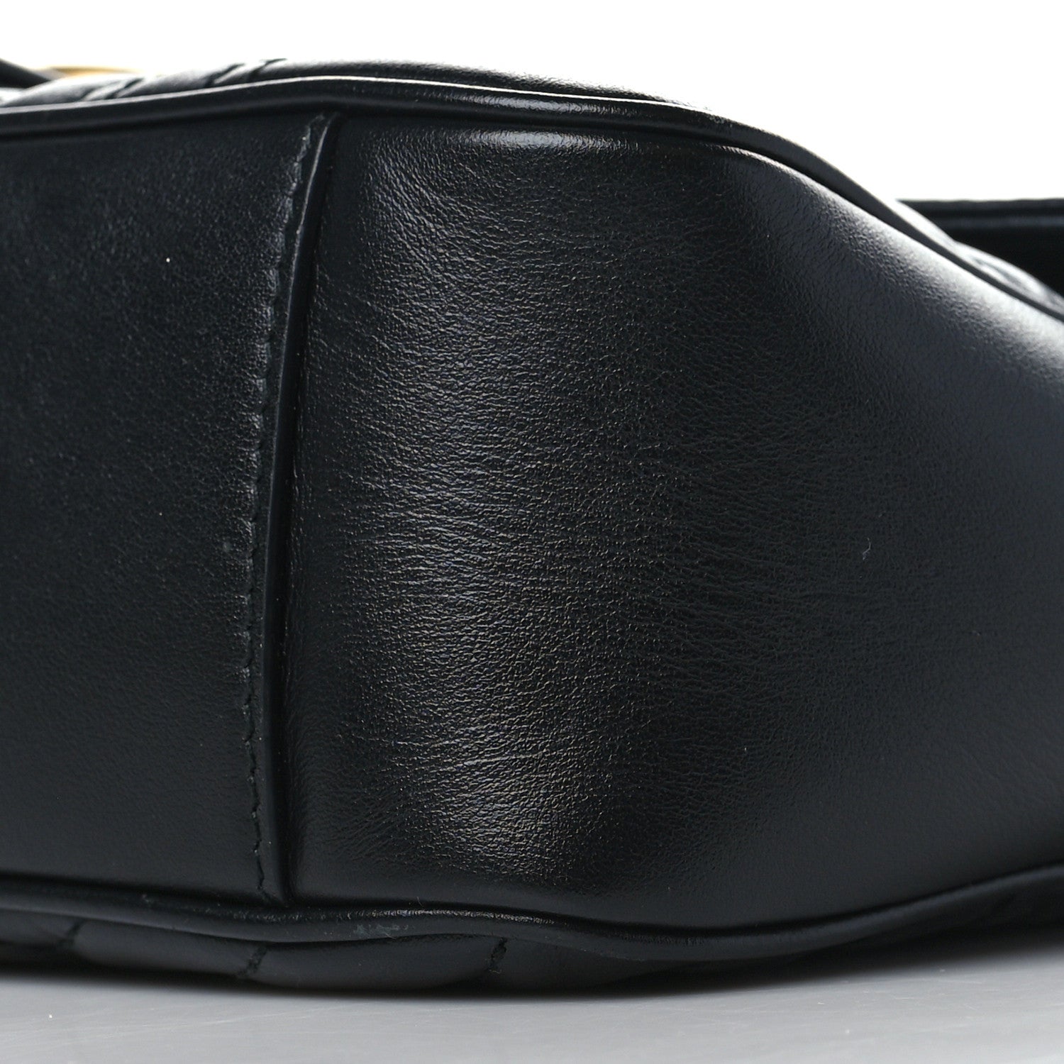 Gucci Calfskin Matelasse Small GG Marmont Shoulder Bag Black 9 of 9