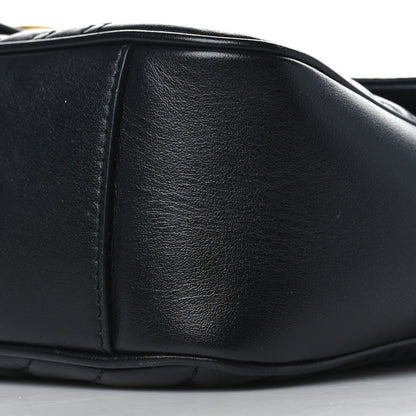 Gucci Calfskin Matelasse Small GG Marmont Shoulder Bag Black 9 of 9