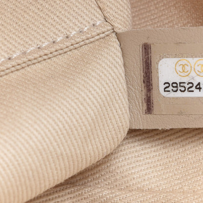 Chanel Straw Raffia Calfskin Striped Small Deauville Tote Beige 10 of 11