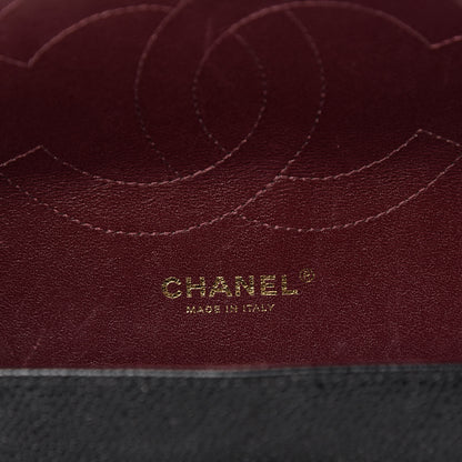 Chanel Caviar Quilted Jumbo Double Flap Black 13 of 15