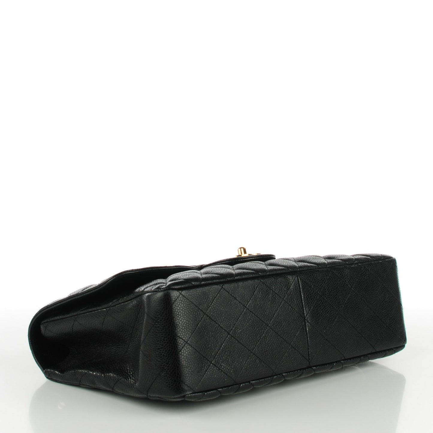 Caviar Quilted Jumbo Single Flap Black
