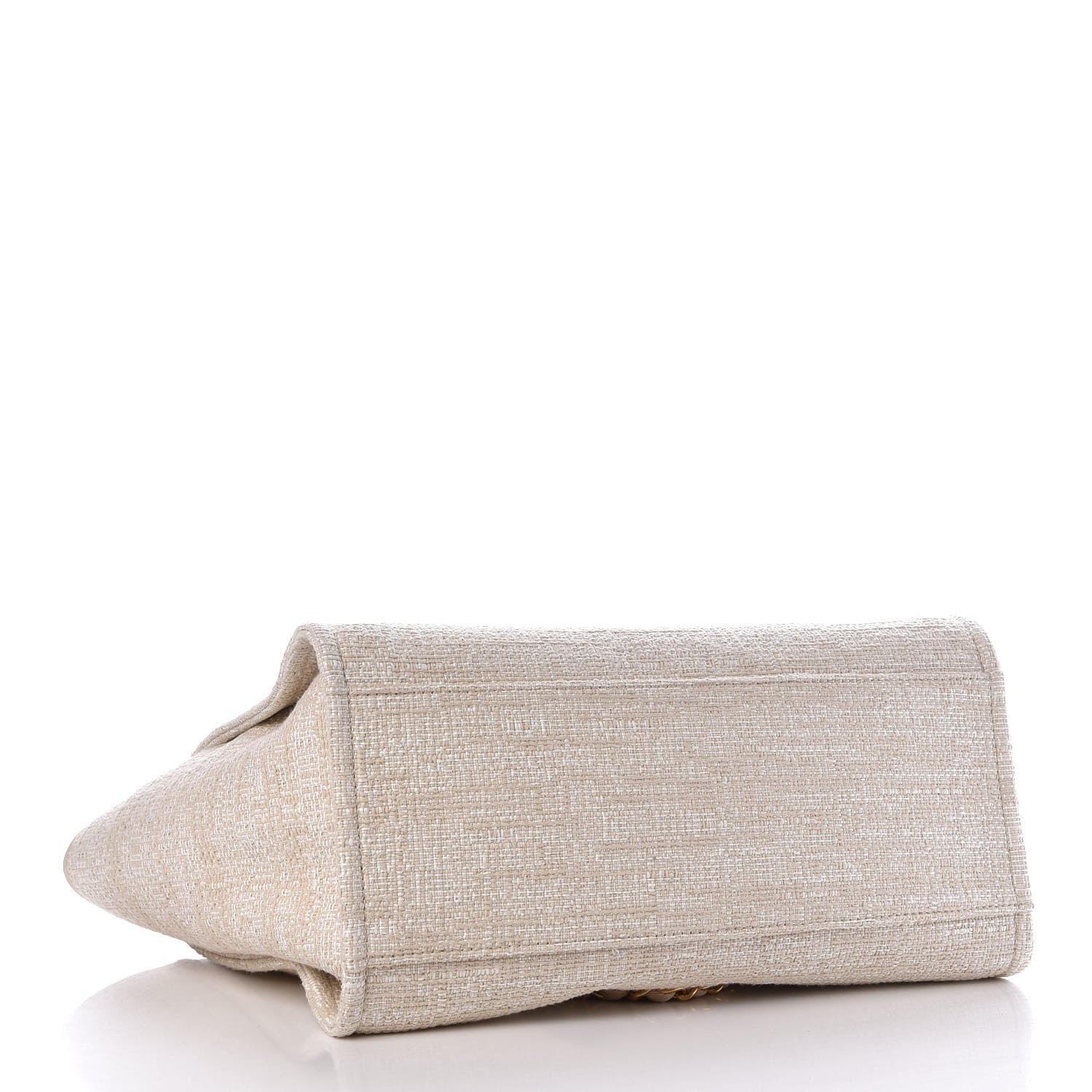 Chanel Canvas Large Deauville Tote Light Beige 5 of 8