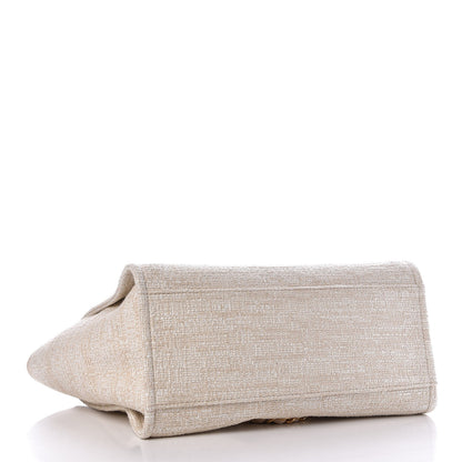 Chanel Canvas Large Deauville Tote Light Beige 5 of 8