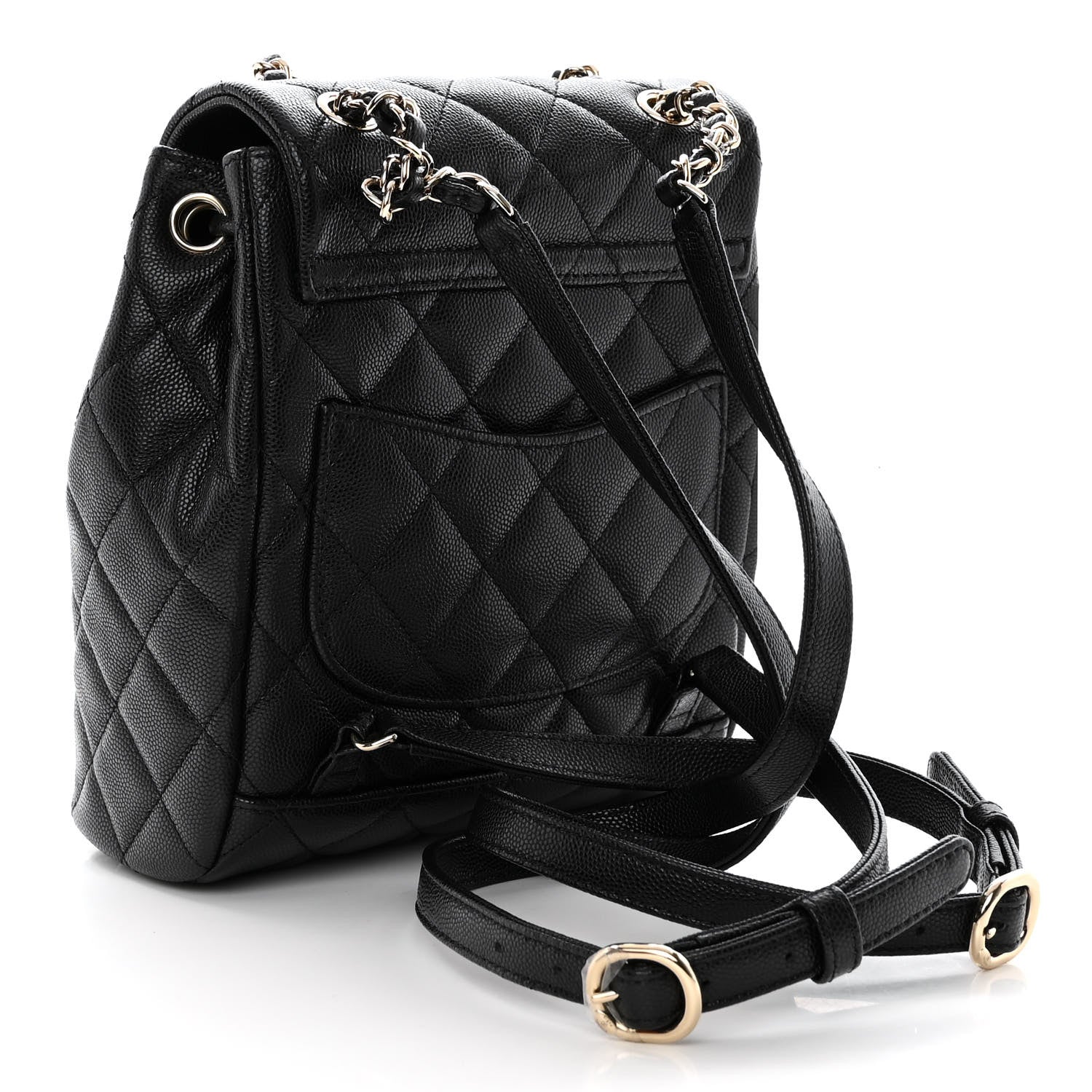 Chanel Caviar Quilted Mini Urban Spirit Backpack Black 3 of 9