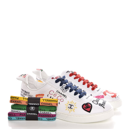 Chanel x Pharrell Williams Canvas Womens Sneakers 38 White 27 of 31