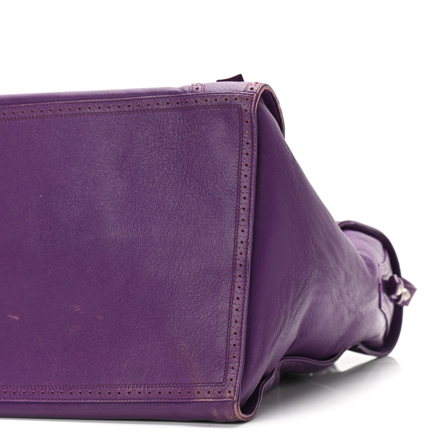 Balenciaga Agneau Classic Silver Hardware Riva Velo Purple 10 of 14