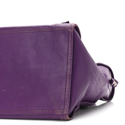 Balenciaga Agneau Classic Silver Hardware Riva Velo Purple 10 of 14