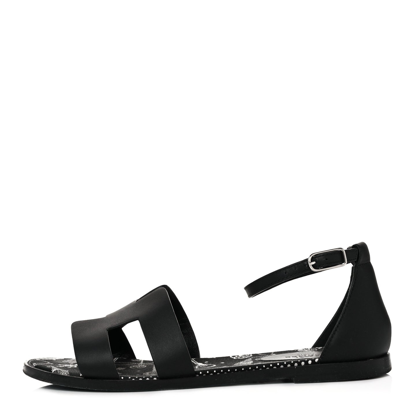Calfskin Santorini Sandals 36.5 Black