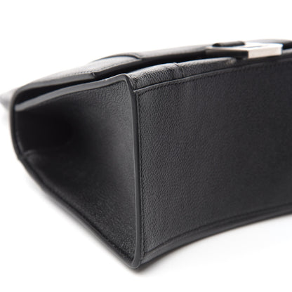 Balenciaga Grained Calfskin Small Hourglass Top Handle Bag Black 6 of 10