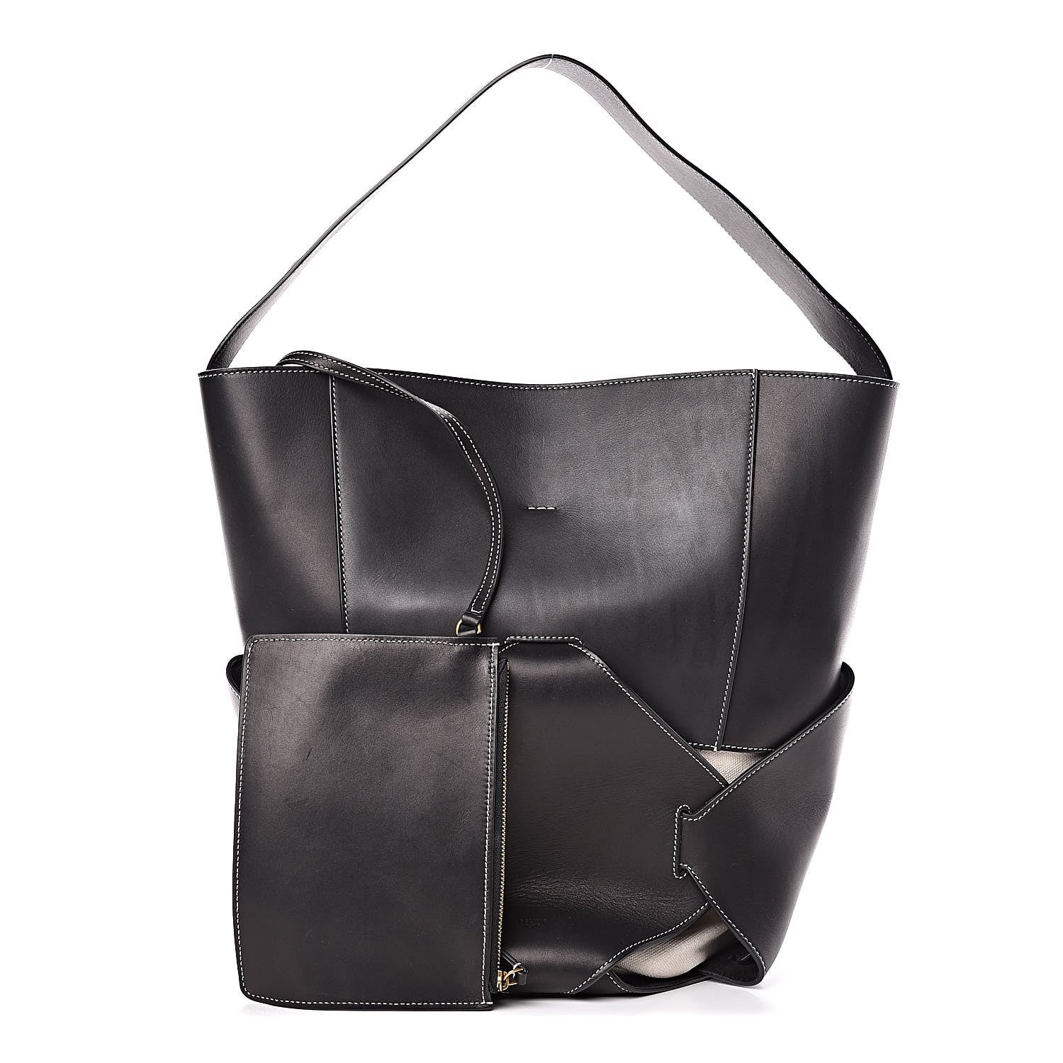 Celine Natural Calfskin Large Holdall Shoulder Bag Black 1 of 11