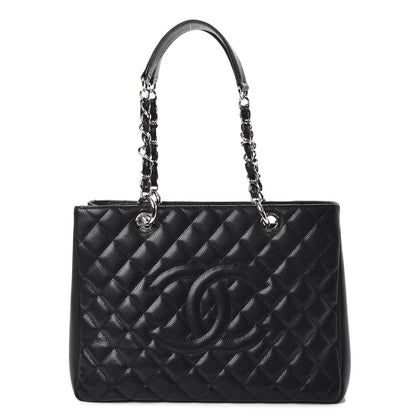 Chanel Caviar Quilted Grand Shopping Tote GST Black 1 of 7