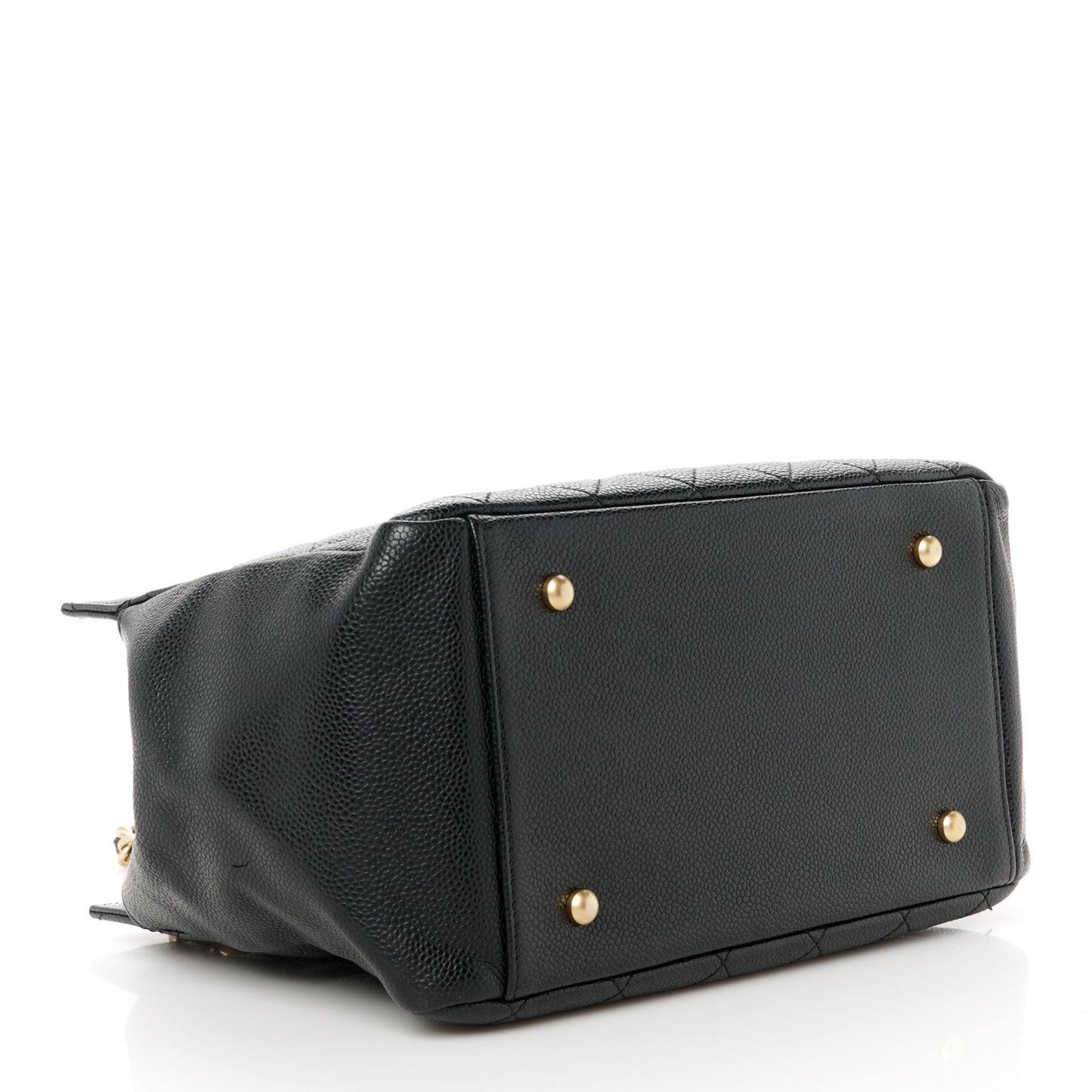 Caviar Quilted Petit Timeless Tote PTT Black