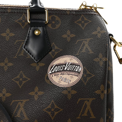 Louis Vuitton Monogram My World Tour Speedy Bandouliere 30 Black 9 of 13