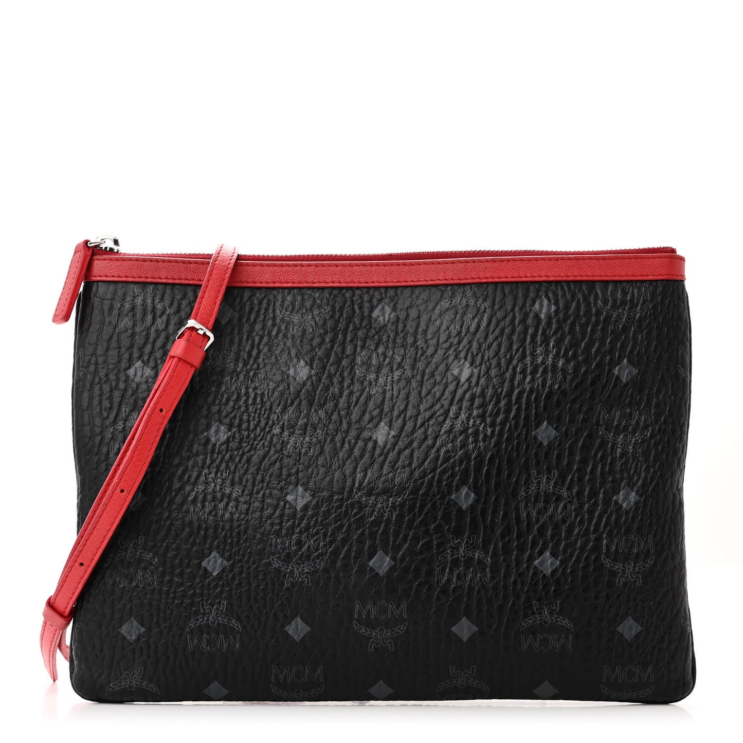 Visetos Crossbody Pouch Black Red