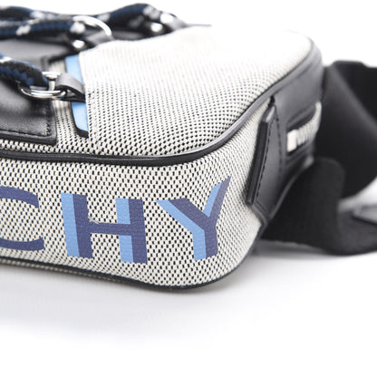 Givenchy Calfskin Canvas Logo Bond Bum Bag Black Turquoise 8 of 8