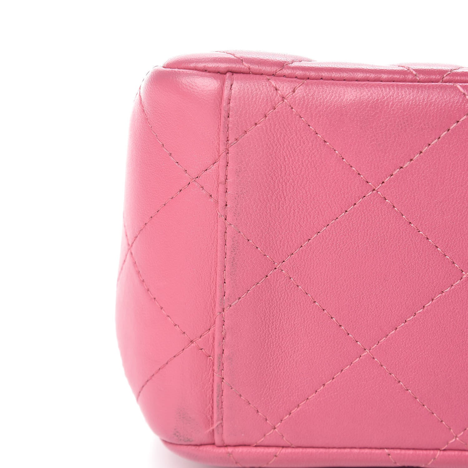 Chanel Lambskin Quilted Maxi Double Flap Dark Pink 18 of 19
