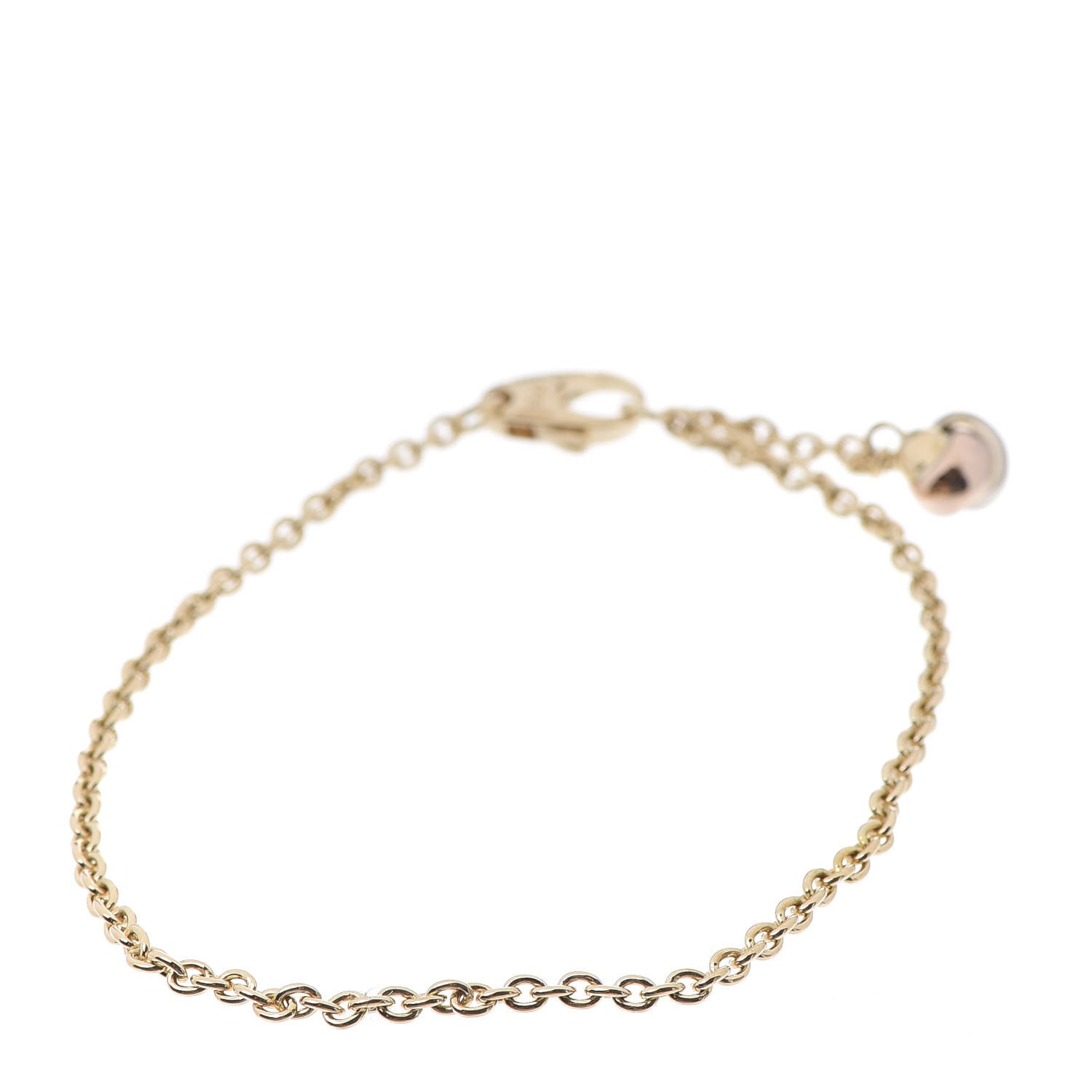 Cartier 18K Yellow White Pink Gold Trinity Ball Bracelet 3 of 6