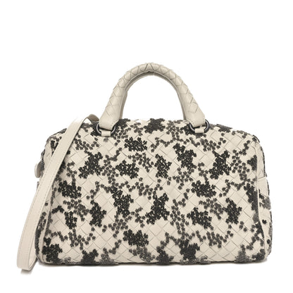 Bottega Veneta Nappa Intrecciato Embroidered Mini Boston Mist 1 of 11