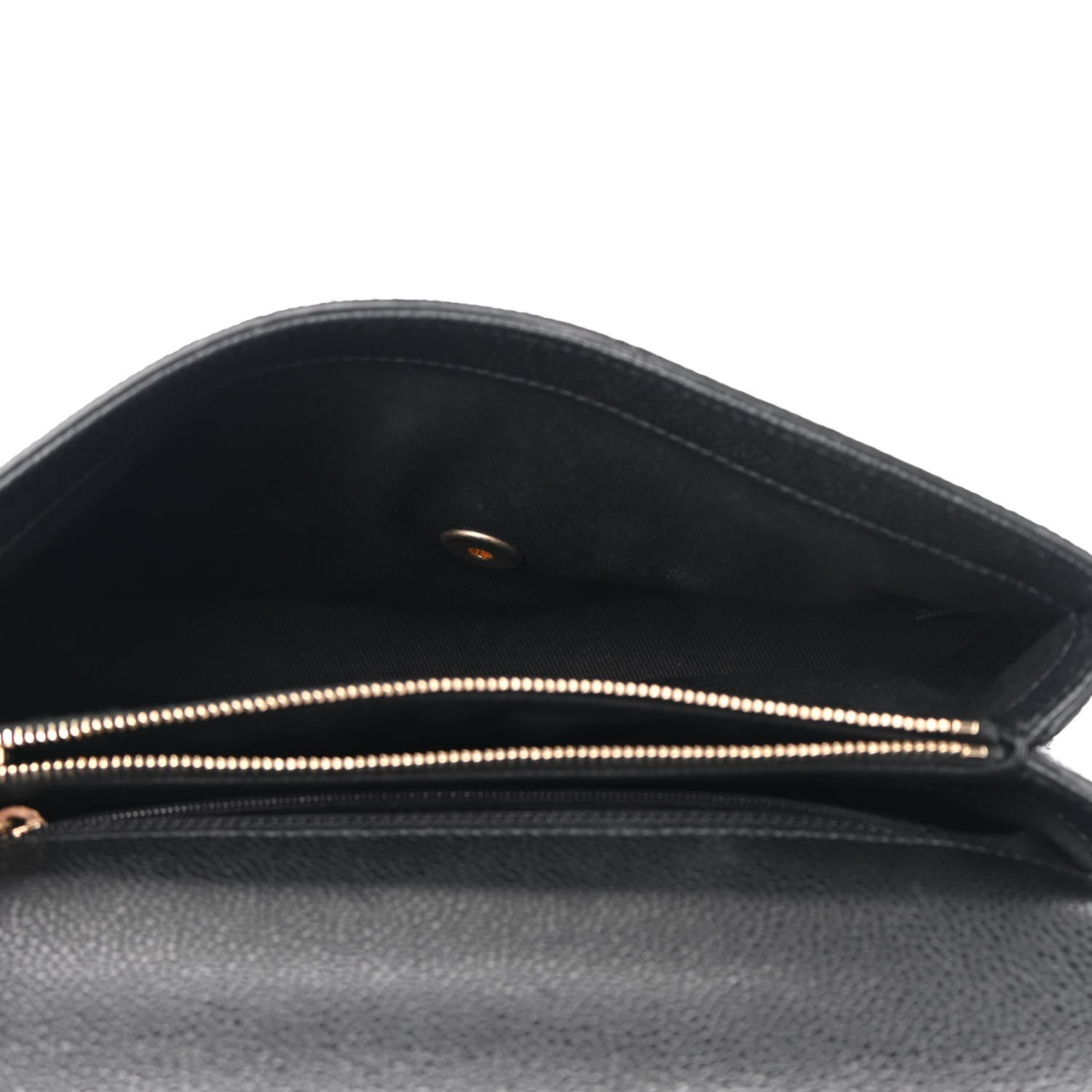 Chanel Grained Calfskin Small Stitched Flap Black 5 of 9