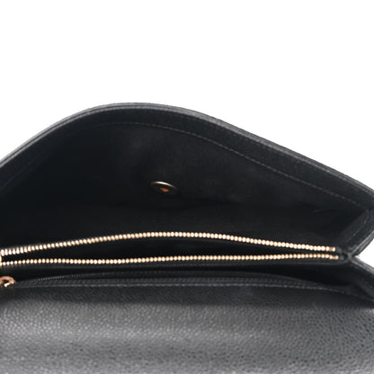 Chanel Grained Calfskin Small Stitched Flap Black 5 of 9