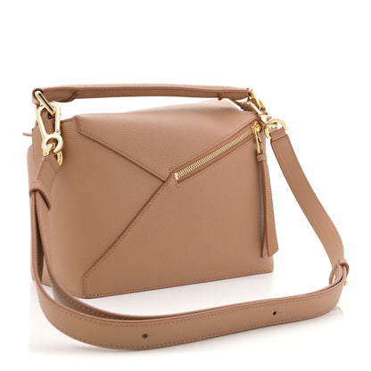 Loewe Grained Calfskin Small Puzzle Edge Bag Toffee 3 of 10