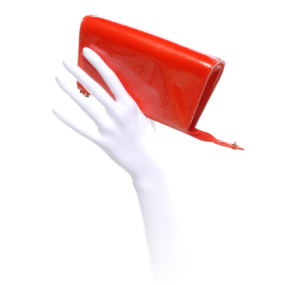 Louis Vuitton Vernis Trousse Cosmetic Pouch Orange Sunset 2 of 6