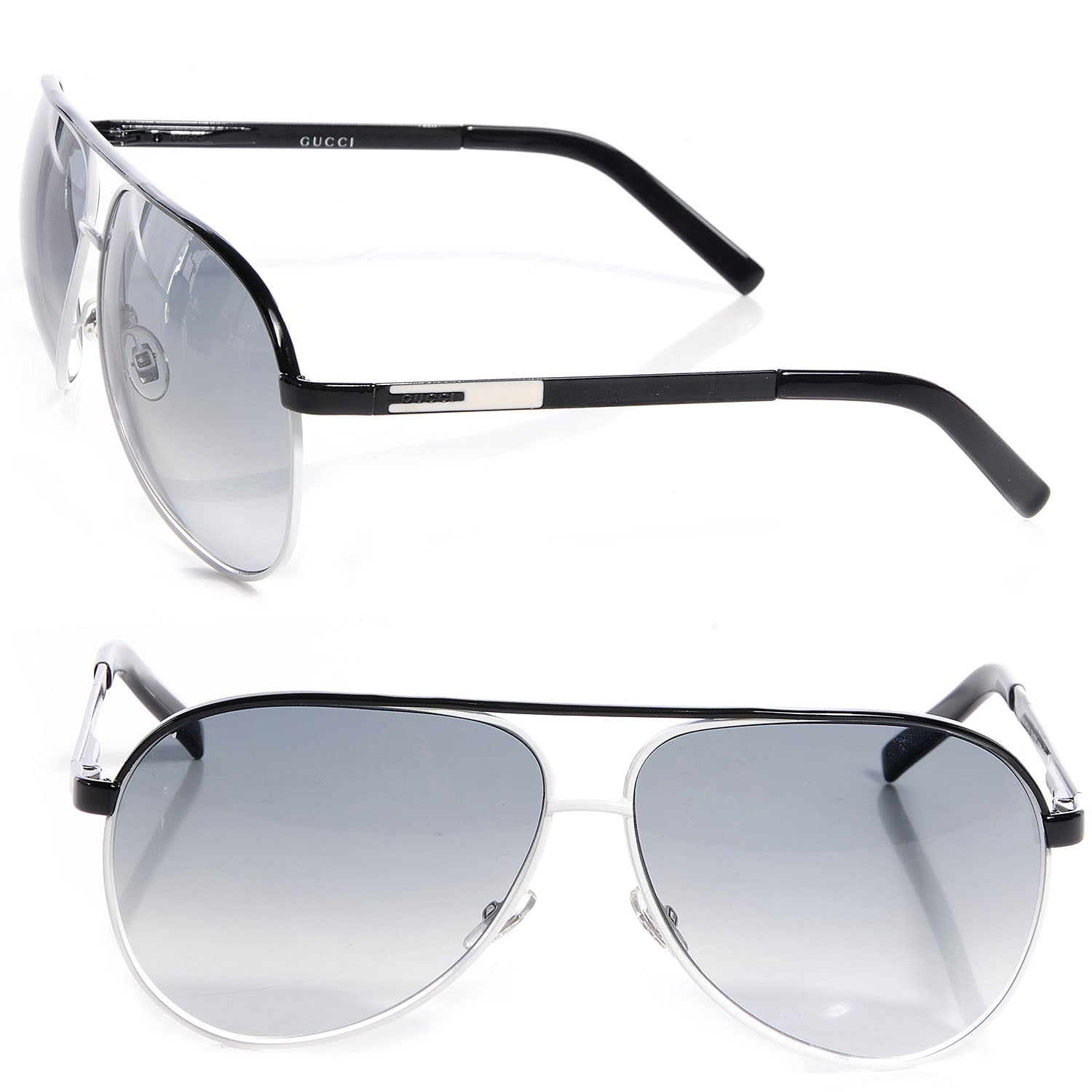 Gucci Aviator Sunglasses 1827/S Black 1 of 5