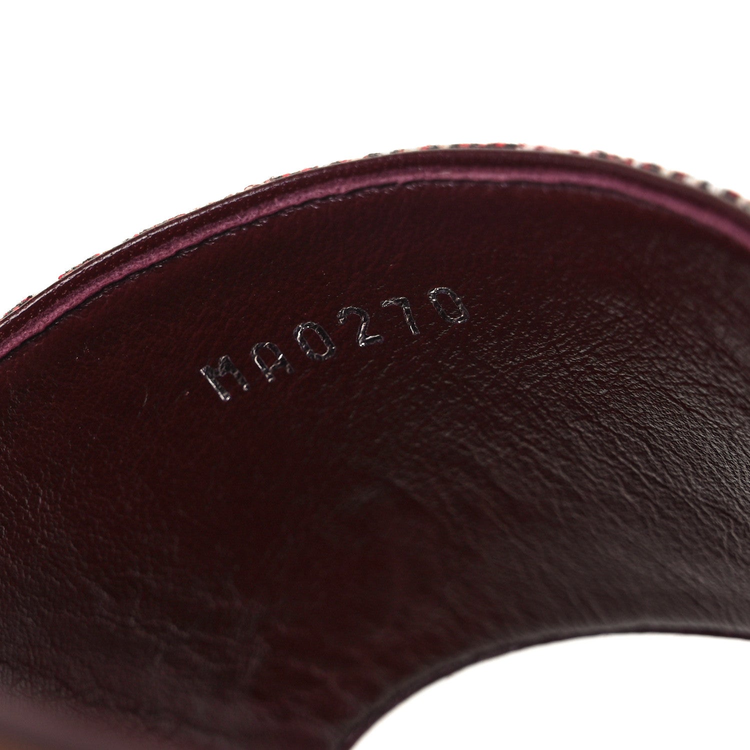 Louis Vuitton Jacquard Since 1854 Lock It Flat Mule 36 Bordeaux 8 of 8
