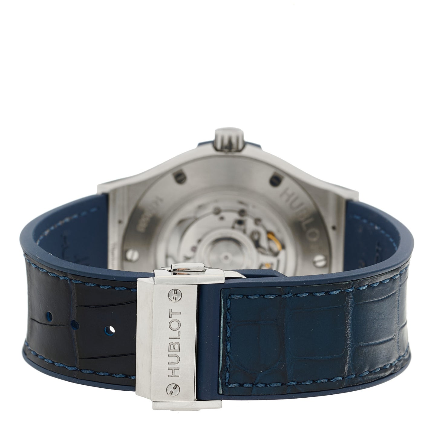 Titanium Alligator 45mm Classic Fusion Automatic Watch Blue 511.NX.7170.LR