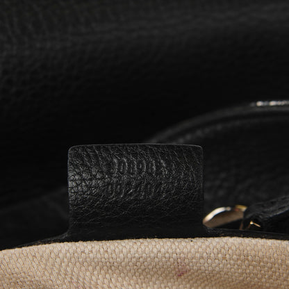 Gucci Pebbled Calfskin Medium Soho Chain Shoulder Bag Black 6 of 9