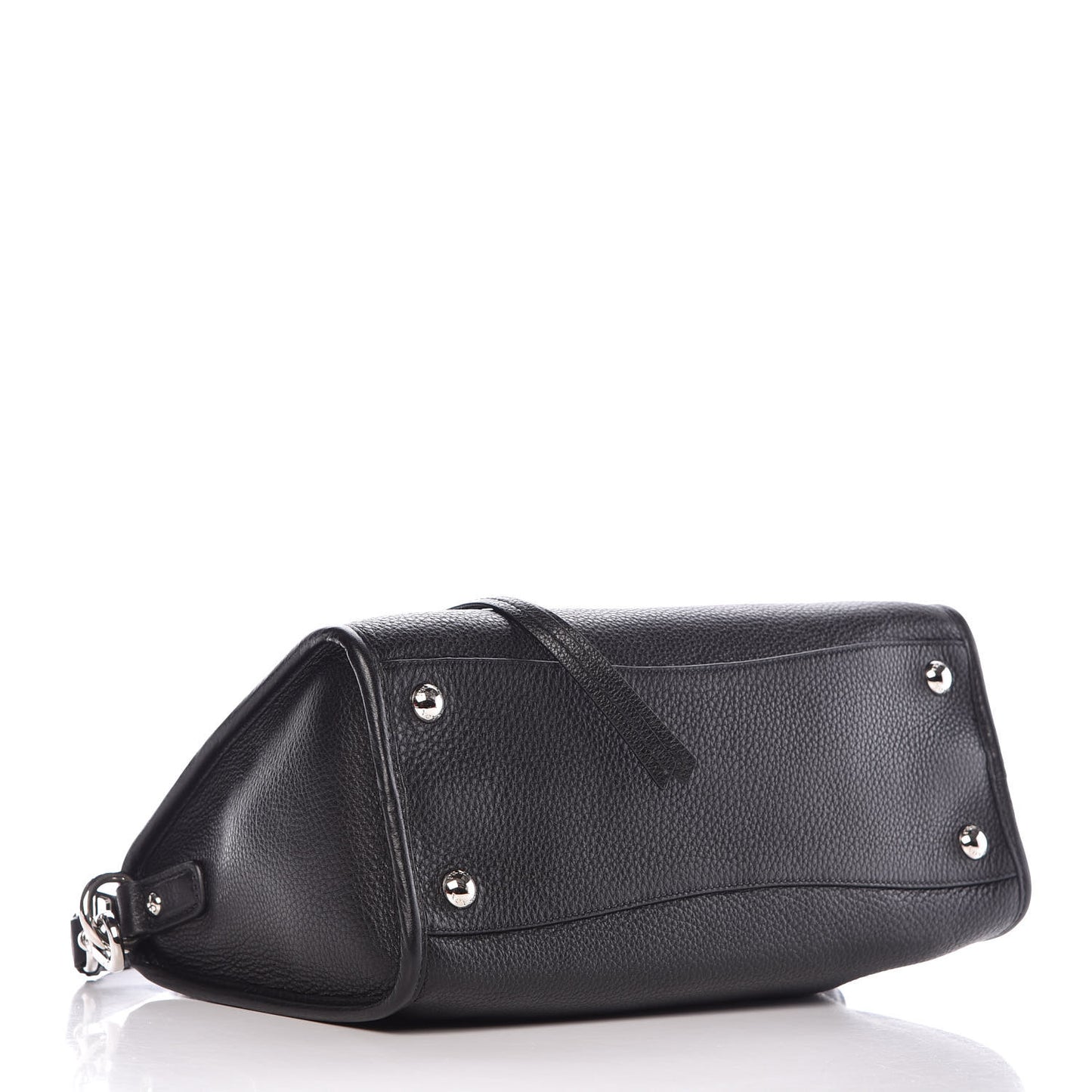 Vitello Phenix Top Handle Bag Black