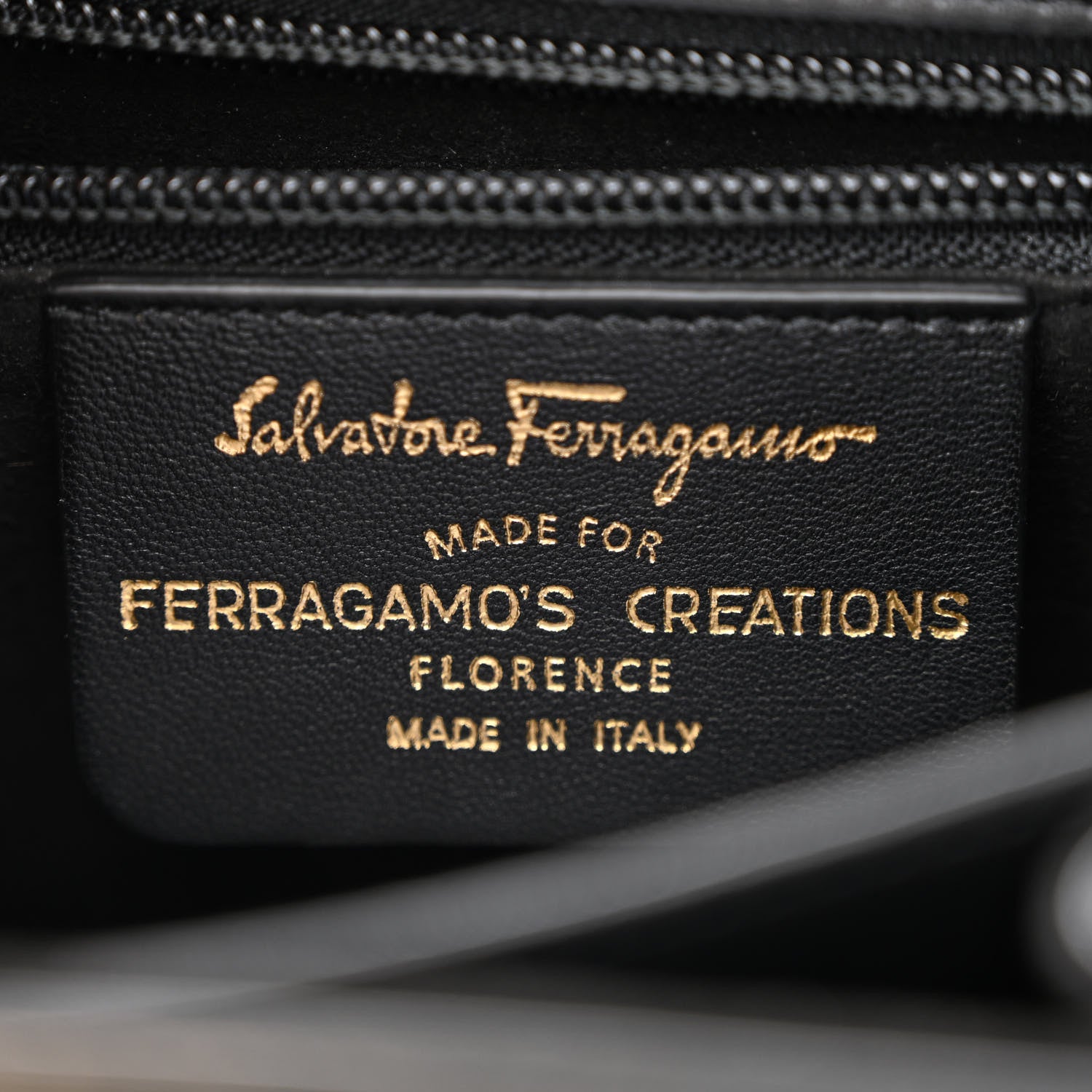 Salvatore Ferragamo Brushed Off Calfskin Iconic Top Handle Bag Black 6 of 10