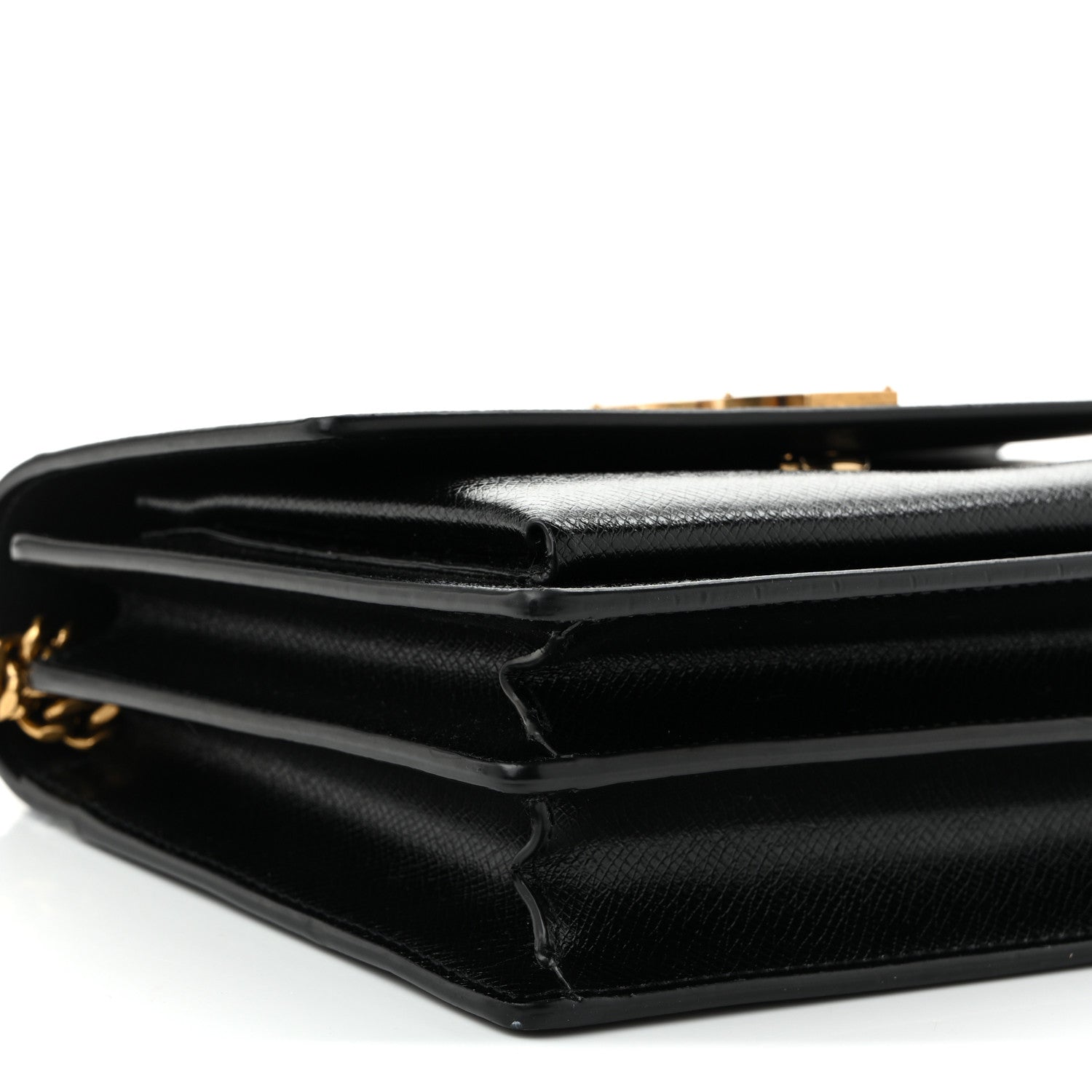 Saint Laurent Coated Bark Calfskin Medium Monogram Sunset Black 9 of 10