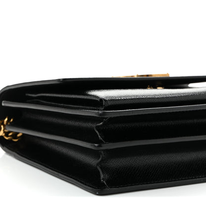 Saint Laurent Coated Bark Calfskin Medium Monogram Sunset Black 9 of 10