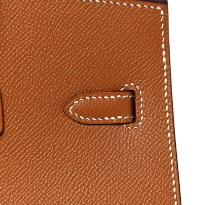 Hermes Madame Calfskin Birkin Sellier 25 Gold 11 of 35