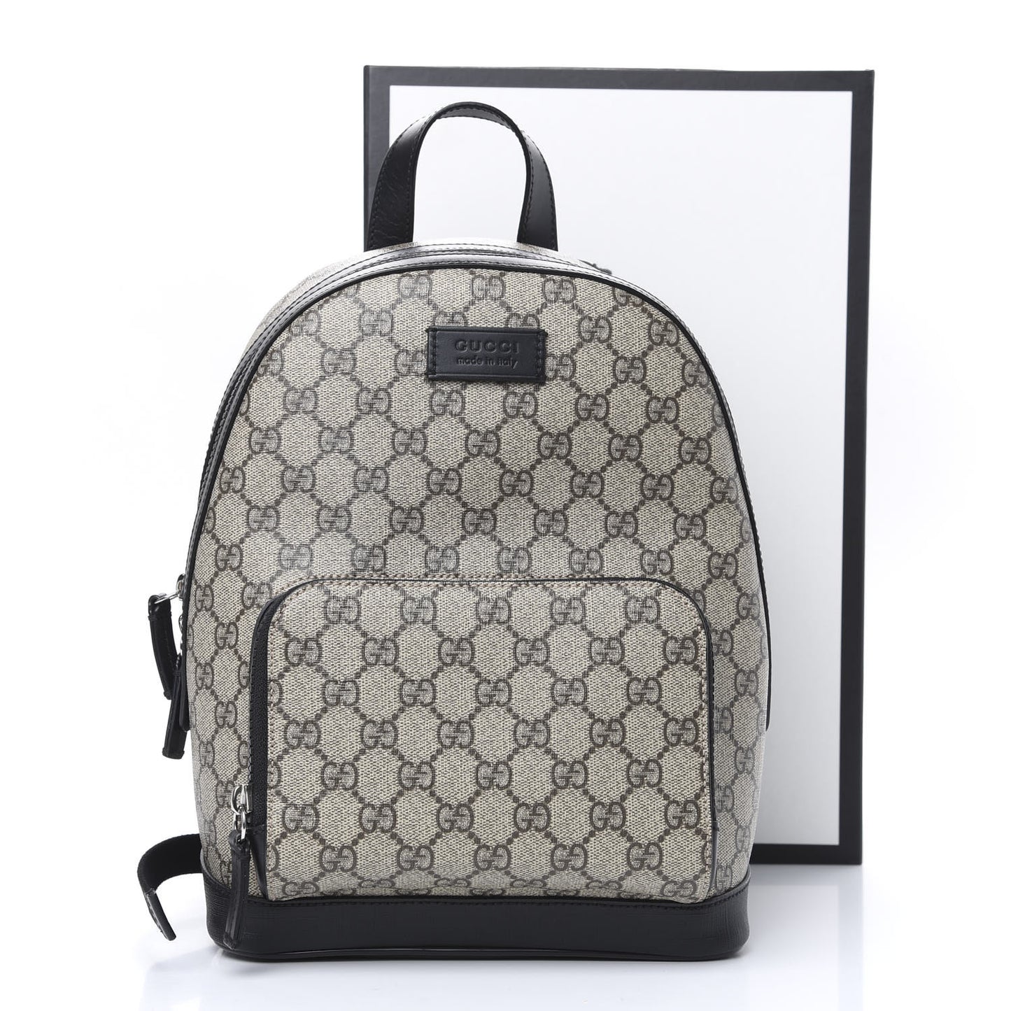 GG Supreme Monogram Small Eden Day Backpack Black