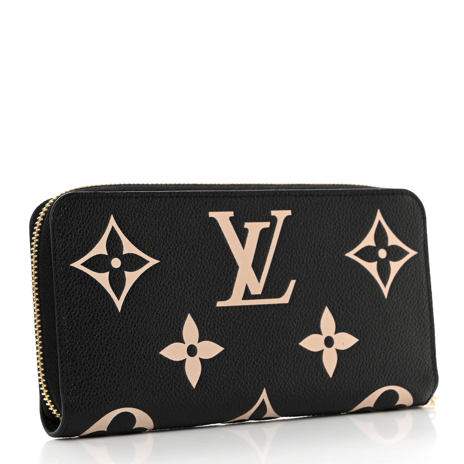 Louis Vuitton Empreinte Monogram Giant Zippy Wallet Black Beige 3 of 6