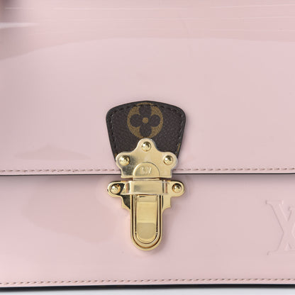 Louis Vuitton Patent Calfskin Monogram Cherrywood BB Rose Ballerine 9 of 9